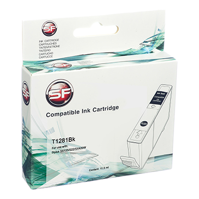 Картридж Epson T1281 Stylus SX125/S22/SX420W black SuperFine